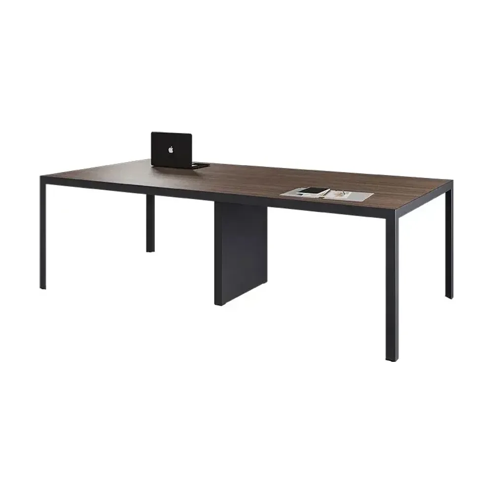 STUDIO MESA DE JUNTAS CON PATA CENTRAL ELECTRIFICABLE