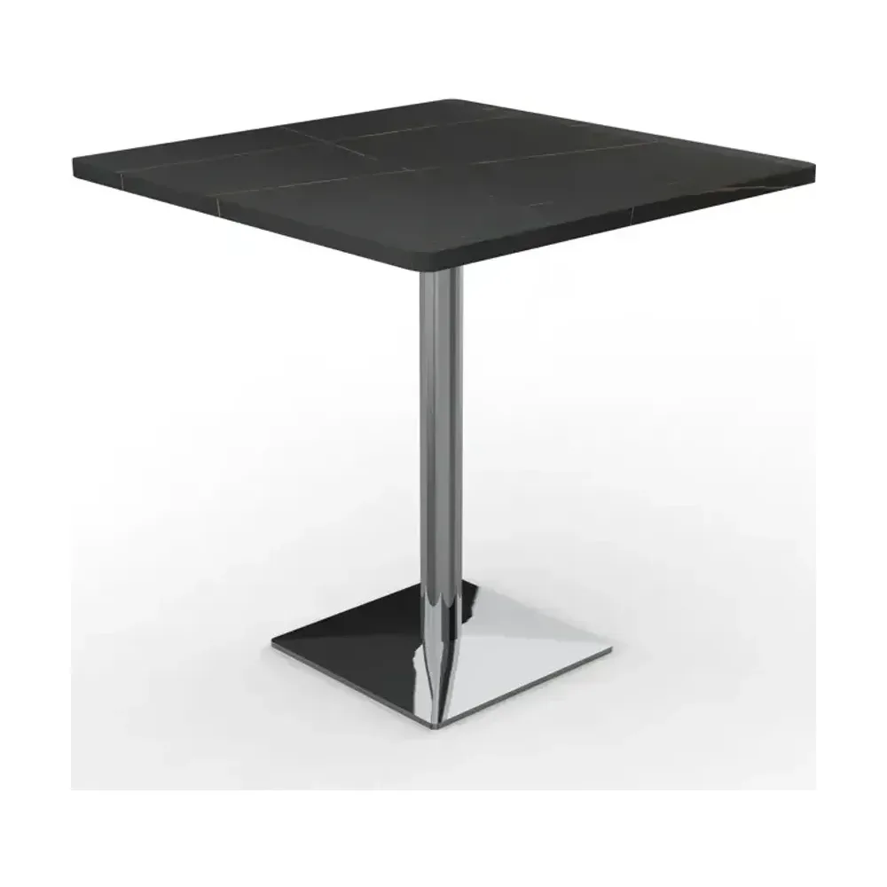 MESA STONE CUADRADA CON BASE GREY