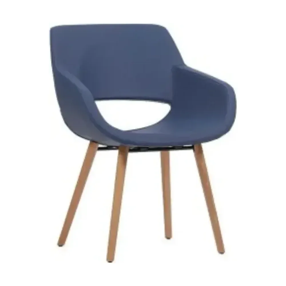 SILLÓN FLOK BASE DE MADERA